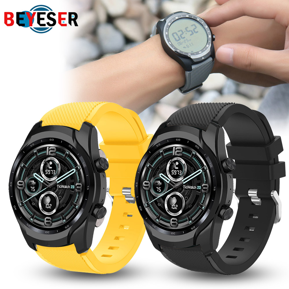 Silicone Watch Band 22Mm - Ремешок силиконовый для TicWatch Pro 3/3,