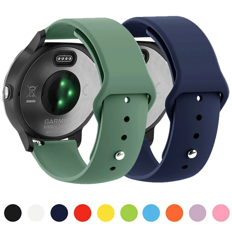Silicone Watch Band 22Mm - Силиконовый ремешок 20 мм 22 мм