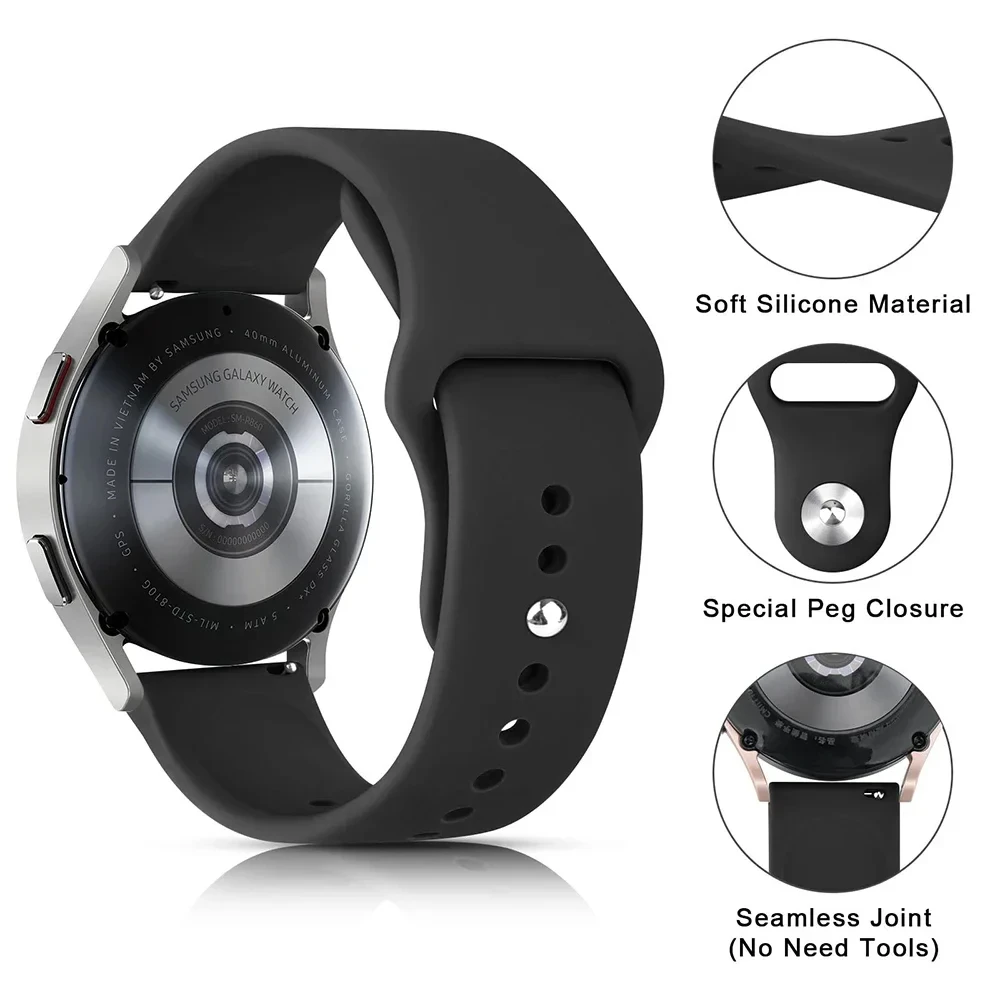 Ремешок 20/22 мм для Samsung G – обзор и цена Silicone Watch Band 22Mm