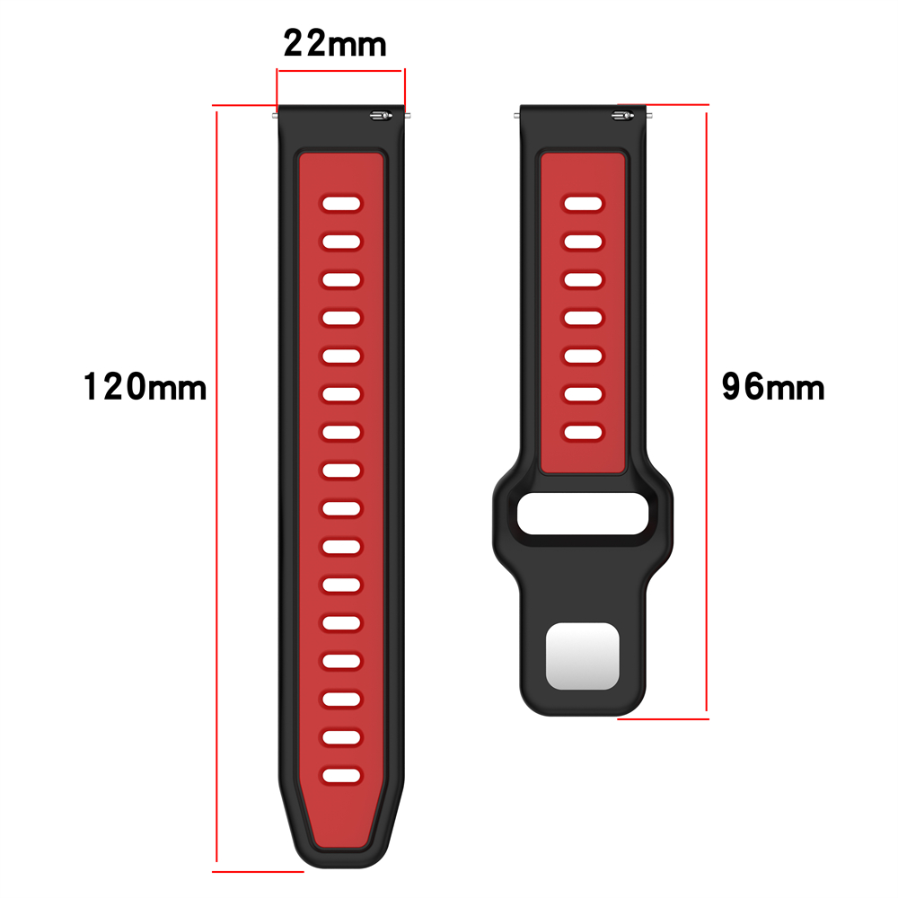 Силиконовый ремешок 22 мм для  – обзор и цена Silicone Watch Band 22Mm