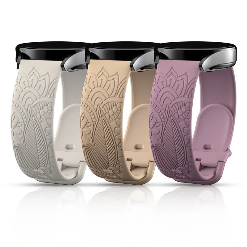 Ремешок с цветочным узором 18  – обзор и цена Silicone Watch Band 22Mm