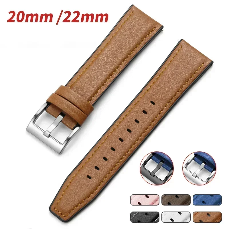 Кожаный силиконовый ремешок 22 – обзор и цена Silicone Watch Band 22Mm