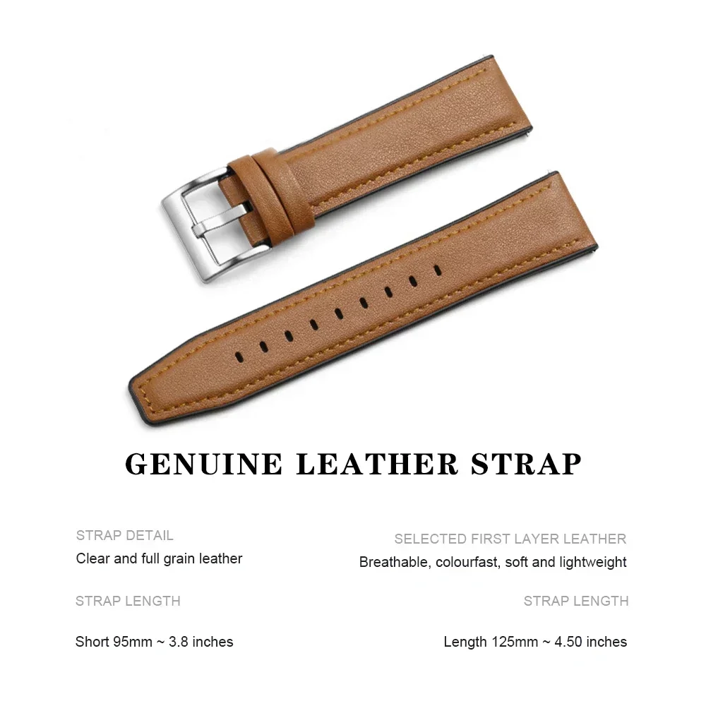 Кожаный силиконовый ремешок 22 – обзор и цена Silicone Watch Band 22Mm