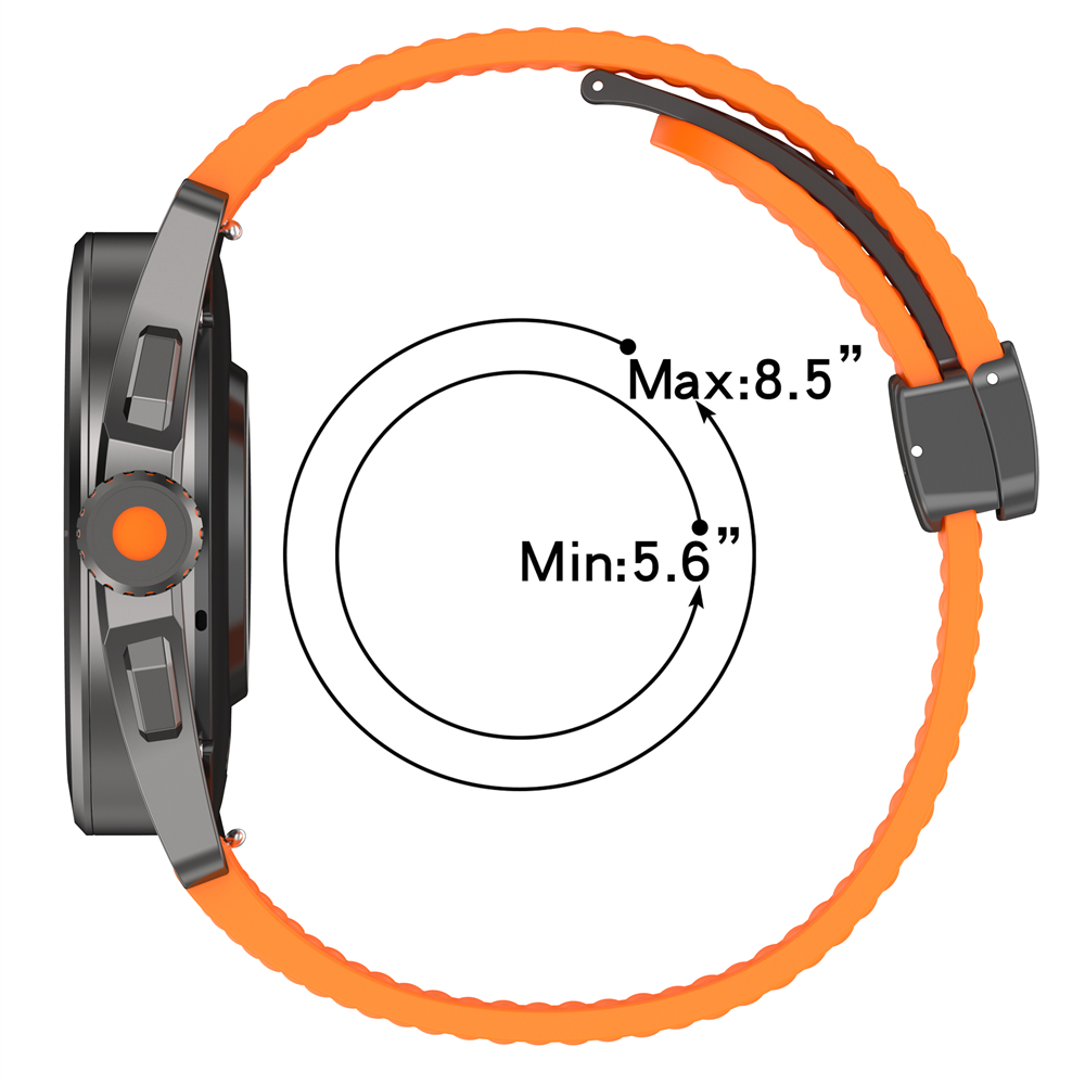 20 22 мм для Garmin Venu 4 45  – обзор и цена Silicone Watch Band 22Mm