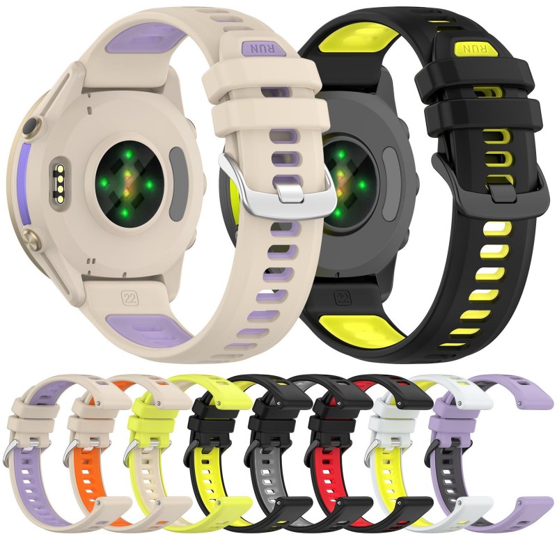 Двухцветный спортивный ремешок – обзор и цена Silicone Watch Band 22Mm