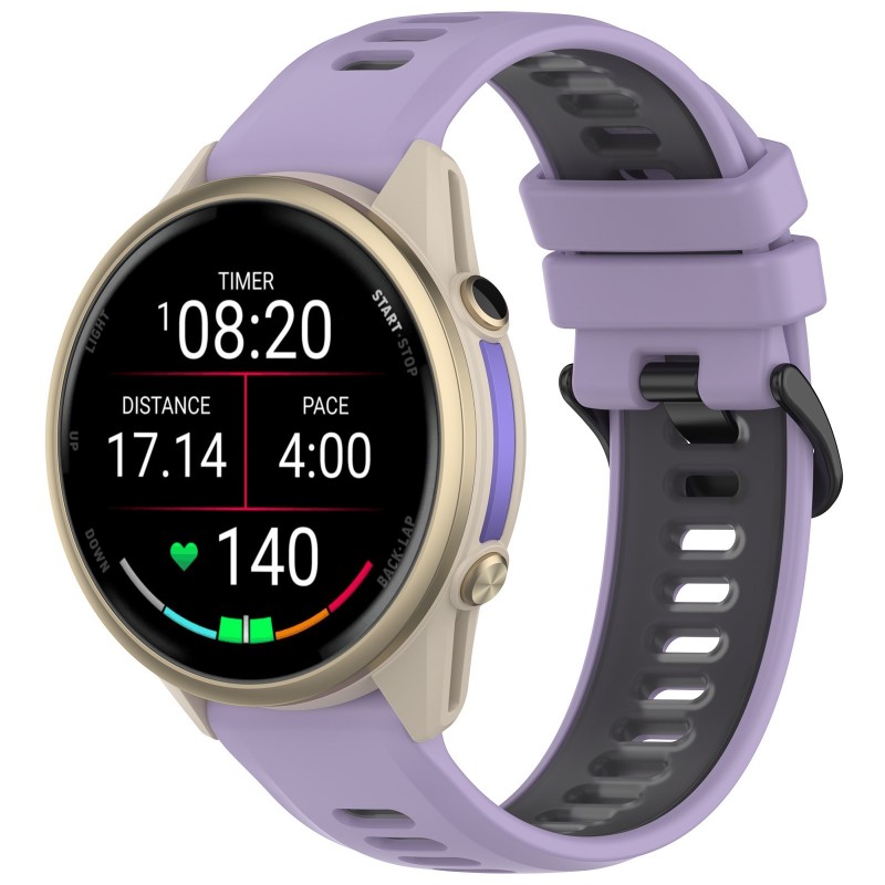 Двухцветный спортивный ремешок – обзор и цена Silicone Watch Band 22Mm