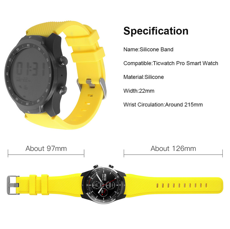 Ремешок силиконовый для TicWat – обзор и цена Silicone Watch Band 22Mm