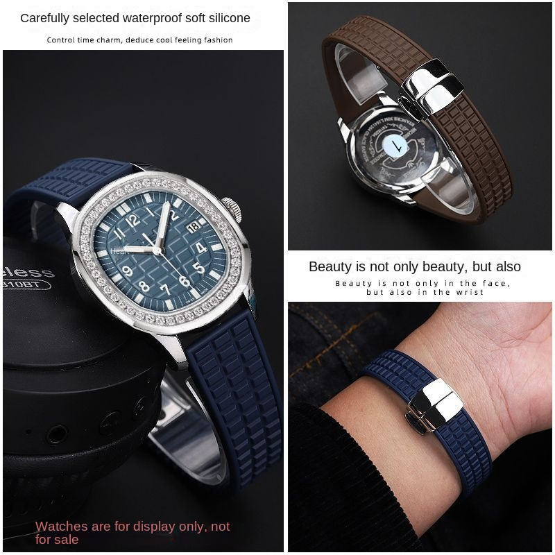 Силиконовый резиновый ремешок  – обзор и цена Patek Philippe Watch Aquanaut