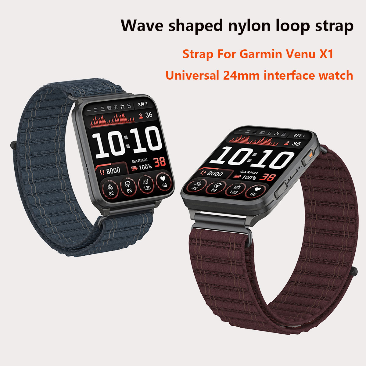 Нейлоновый ремешок 24 мм для G – обзор и цена Sport Loop Velcro